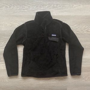 Patagonia Re-Tool Snap T Black Fleece Pullover
